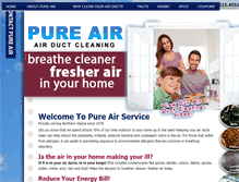 Tablet Screenshot of mypureairservice.com